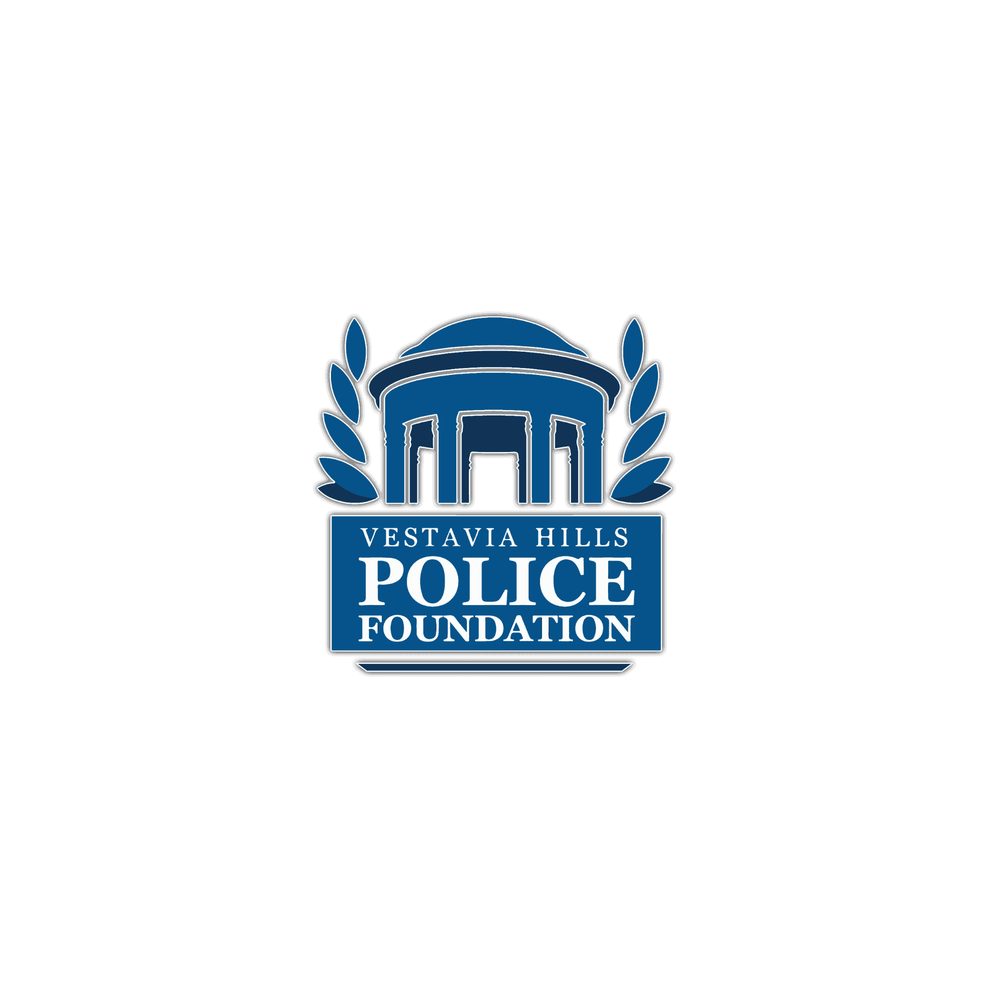 Police Foundation logo for Vestavia Hills Police Department with shield and laurel wreaths, emphasizing community safety and police support initiatives.